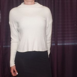 White crop sweater